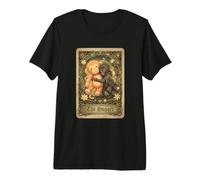 Cute Baby Viral Monkey Team Punch Tarot Card Premium T-Shirt