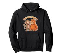 Cute Baby Viral Monkey Team Punch Tiny But Mighty Pullover Hoodie