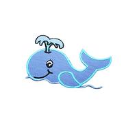 Cute Baby Whale Patch Iron On Patch Sew On Embroidery Badge Country Patch