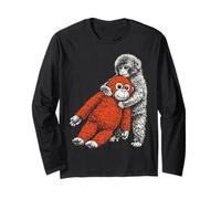 Cute Baby Zoo Monkey Named Punch Adorable Stuffed Orangutan Long Sleeve T-Shirt