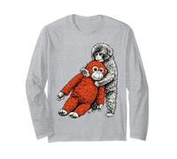 Cute Baby Zoo Monkey Named Punch Adorable Stuffed Orangutan Long Sleeve T-Shirt