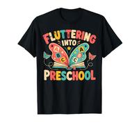 Cute Back to School Fluttering Into Preschool Butterfly Value Graphic T-Shirt