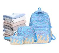 Cute Backpack for School Cute Compartment Bookbag Sling Bag | Large Capacity School Bag for Preschool Kindergarten Elementary Back-to-School Travel Students Teens Daily
