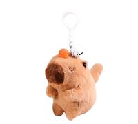 Cute Backpack Pendant - Plush 12.5Cm | Capybara Wind Up Charm, Bell Keyring Accessory, Stuffed Animal Hanging | Handbag Decoration Travel Gift Collectible