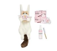 Cute Backpack | Portable Plush Bag,Realistic Cat Shaped Backpack,for School Work Office Travel Vacation Weekend Trip Daily Commute Shopping Hiking Picnic