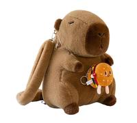 Cute Backpack | Soft Bookbag - Cute Capybara Plush Backpack | for Kids Girls Birthday Travel Day Trip Camping Picnic Sport