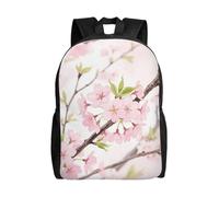 Cute Backpack Waterproof Lightweight Casual Daypack Spring Flowers Blossom Travel Laptop Bag For Women Men