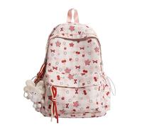 Cute Backpack with Pendant Kawaii Aesthetic Lightweight Girls Fresh