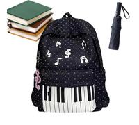 Cute Backpacks for Girls Waterproof Piano Dot Funny Large Capacity Bookbag