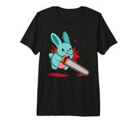 Cute Bad Evil Bunny Scary Saw Rabbit Egg Happy Easter Sunday Premium T-Shirt