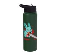 Cute Bad Evil Bunny Scary Saw Rabbit Egg Happy Easter Sunday Stainless Steel Insulated Water Bottle