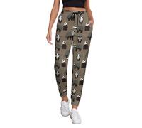 Cute Badger Sweatpants for Women Joggers with Pockets Yoga Pants Workout Leggings S