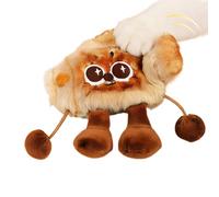 Cute Bag Charm, Interactive Fried Food Toy, Cute Kitten Enrichment Toy, Plush Pet with Texture Design, Playtime Accessory with Fun Character Style, Activity for Apartment Home Office Shelter