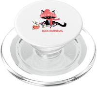 Cute Bah Humbug Black Cat vs Christmas Tree Chaos PopSockets PopGrip for MagSafe