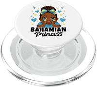 Cute Bahamian Princess Girl Roots Bahamas Flag Heritage PopSockets PopGrip for MagSafe