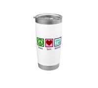 Cute Baker Peace Love Baking Stainless Steel Insulated Tumbler