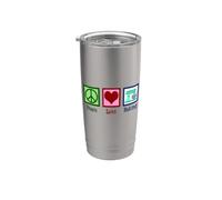 Cute Baker Peace Love Baking Stainless Steel Insulated Tumbler