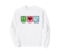 Cute Baker Peace Love Baking Sweatshirt