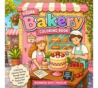 Cute Bakery Coloring Book: A Relaxing Coloring Journey Through Sweet Bakery and Pastry Chef Scenes