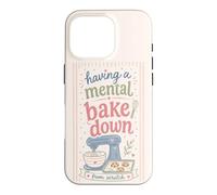 Cute Baking Humor Mental Bake Down From Scratch Mood Case for iPhone 16 Pro