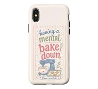 Cute Baking Humor Mental Bake Down From Scratch Mood Case for iPhone X/XS