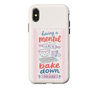 Cute Baking Humor Mental Bake Down From Scratch Quote Case for iPhone X/XS