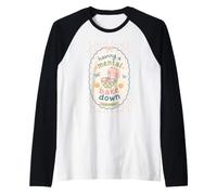 Cute Baking Humor Whisking Through a Mental Bake Down Raglan Baseball Tee