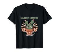 Cute Balcony Botanist Kawaii Cactus Plant Lover T-Shirt