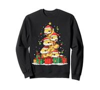 Cute Ball Python Snake Pile Christmas Tree Xmas Hat Sweatshirt