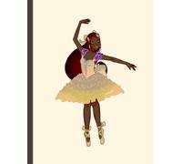 Cute Ballerina Composition Notebook: Yellow Pretty Wide Ruled School Notebook for Writing and Diary | 8.5 x 11" Inches, 120 Pages | Cute Gifts for Teen Girls, Tweens, Kids & Teenagers