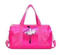 Cute Ballet Dance Bag Tutu Dress Dance Bag Personalised for Girls Ballerina Travel Bag Functional Shirt Women Long Sleeve with Pockets, Hot Pink, One Size