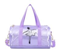 Cute Ballet Dance Bag Tutu Dress Dance Bag Personalised for Girls Ballerina Travel Bag Functional Shirt Women Long Sleeve with Pockets, purple, One Size
