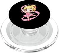 Cute Ballet Dancing Ballerina Girl Kid Hobby Kawaii Chibi PopSockets PopGrip for MagSafe