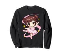Cute Ballet Dancing Ballerina Girl Kid Hobby Kawaii Chibi Sweatshirt