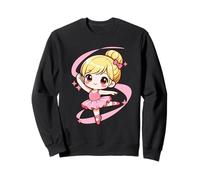 Cute Ballet Dancing Ballerina Girl Kid Hobby Kawaii Chibi Sweatshirt