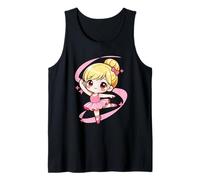 Cute Ballet Dancing Ballerina Girl Kid Hobby Kawaii Chibi Tank Top