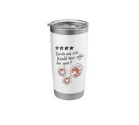 Cute Barista Coffee Stars Latte Art Croissant Design Stainless Steel Insulated Tumbler