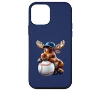 Cute Baseball Moose Animal Mascot Fan Design Seattle Vibes Case for iPhone 12 mini