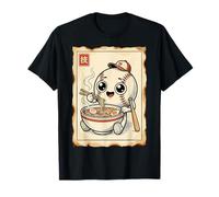 Cute Baseball Ramen Noodle Funny Baseball Player Fan Boys T-Shirt