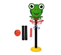 Cute Basketball Hoop Stand Kit Adjustable Height Kids Children Indoor Frog