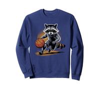 Cute BASKETBALL Raccoon Whisperer Training Legend Selfie Sweatshirt