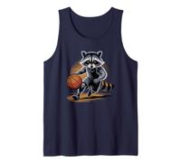 Cute Basketball Raccoon Whisperer Training Legend Selfie Tank Top