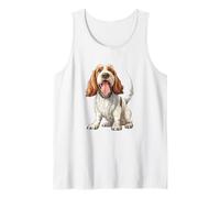 Cute Basset Hound Canine Lover Tank Top
