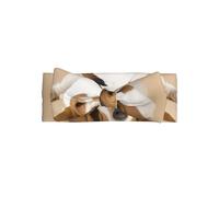 Cute Basset Hound Print Baby Bow Headband - Delicate & Sensitive for Newborns, Stretchy Nylon Headbands