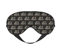 Cute Basset Hound Puppies Printing Soft Dual-Use Sleep Blocks Light Efficiently Blackout Eye Mask for Sleeping