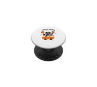 Cute Bat Bakery Pumpkin Lantern October Snack Patrol PopSockets Adhesive PopGrip