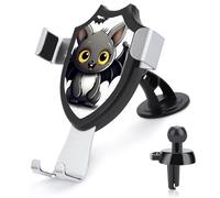 Cute Bat Car Phone Mount Universal Auto Phone Holder Adjustable Cellphone Car Mount 360° Rotation, Dashboard & Windshield & Air Vent Strong Suction Cup Phone Stand Compatible with All Smartphones