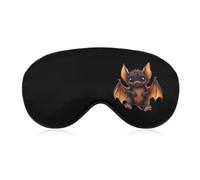 Cute Bat Comfortable Sleep Eye Mask Soft Covers for Sleeping with Adjustable Strap