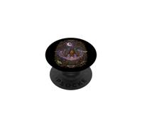 Cute Bat Moon Stars Forest Mystical Cottagecore Art PopSockets Adhesive PopGrip