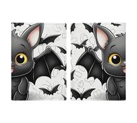 Cute Bat Passport Holder, ID Card Protector Case Passport Holder with Slot Passports Travel Wallet Document Cover for Women And Men
